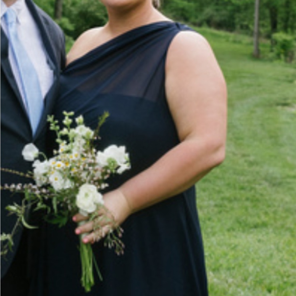 Birdy Grey Navy Chiffon Bridesmaid Dress